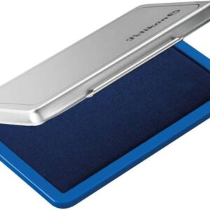 pelikan tampon pelikan n.2 7x11cm ideal para sellos de tamaño mediano tinta de alta calidad facil de recargar color azul