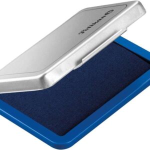 pelikan tampon pelikan n.3 5x7cm ideal para sellos y manualidades tamaño compacto tinta de alta calidad color azul