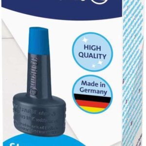 pelikan bote de tinta para tampones 28ml sin aceite secado rapido resistente al agua color azul intenso