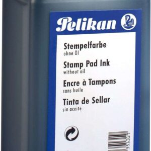 pelikan botella de tinta para tampones 1l sin aceite secado rapido resistente al agua color negro