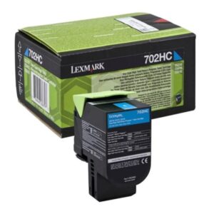 lexmark cs310/cs410/cs510 cyan cartucho de toner original 70c2hc0/70c2hce/70c0h20/702hc
