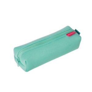 enri estuche portatodo de 1 compartimento fabricado en neopreno color verde azulado
