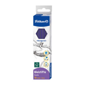 pelikan lapiz hexagonal de madera hb punta de grafito mina resistente