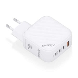 aisens cargador gan 100w 3xusb c pd3.0 qc4.0 1xusb a qc3.0