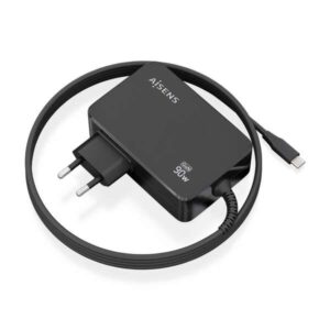 aisens cargador gan 90w pd3.0 1xusb c 1.8m