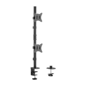 aisens soporte de mesa eco giratorio e inclinable para 2 monitor/tv 9kg de 17 32