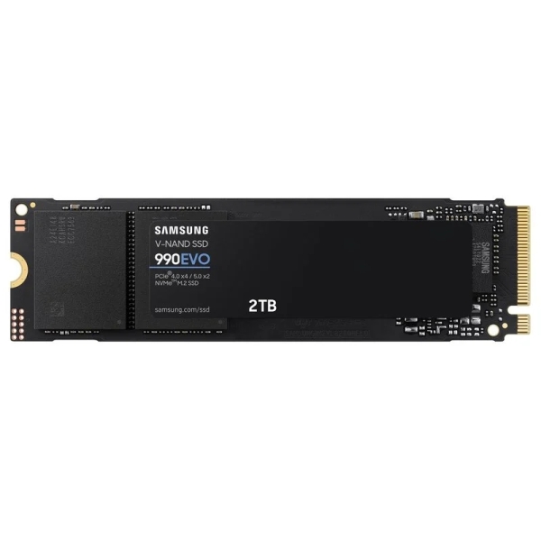 samsung 990 evo disco duro solido ssd 2tb m.2 pcie 4.0 x4, 5.0 x2 nvme 2.0
