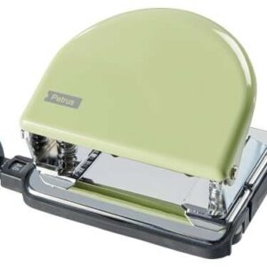 petrus 52 retro taladro perforador metalico hasta 20 hojas marcas de formato facil vaciado punzones 5.5mm color mellow yellow