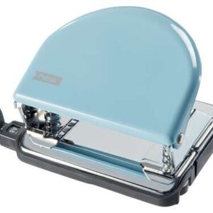 petrus 52 retro taladro perforador metalico hasta 20 hojas marcas de formato facil vaciado punzones 5.5mm color fondant blue