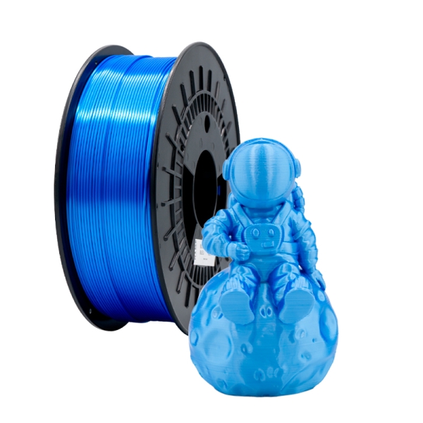filamento 3d pla silk diametro 1.75mm bobina 1kg color azul