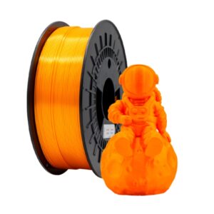 filamento 3d pla silk diametro 1.75mm bobina 1kg color naranja
