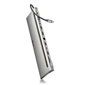 ngs adaptador multipuerto tipo usb c 12 en 1 win/mac hdmi sd/tf lan pd 60w charge 3xusb3.0