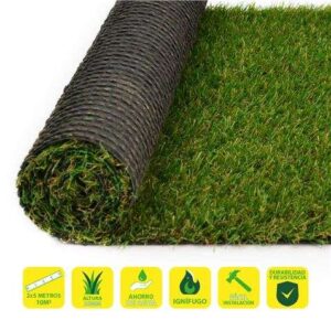 sungarden cesped artificial 2x5m 20mm serie elegant