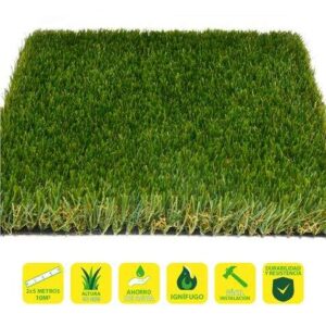 sungarden cesped artificial 2x5m 40mm serie alpino superior