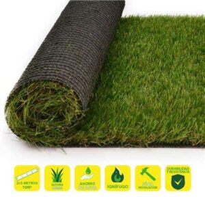 sungarden cesped artificial 2x5m 40mm serie elegant