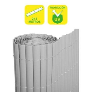 sungarden cañizo plastico doble cara 2x3m color gris claro