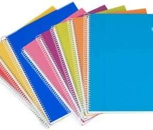 ancor classic stripes cuaderno espiral tamaño folio raya horizontal 80 hojas 90gr tapa de carton plastificado colores surtidos