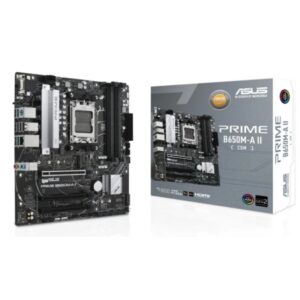 asus prime b650m a ii csm placa base amd5 4x ddr5 hdmi, m.2, 4x sata iii, usb 2.0, 3.2, rj 45, dispalyport, microatx