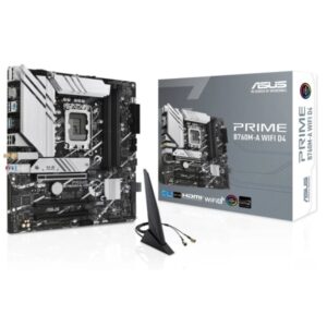 asus prime b760m a wifi d4 placa base intel lga1700 4x ddr4 hdmi, m.2, pcie4.0, 4x sata iii, usb 3.2, microatx