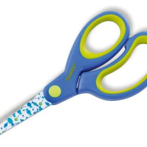 dahle 54661 kids tijeras infantiles 13cm puntas redondeadas acero inoxidable mangos ergonomicos recubiertos de goma color azul/verde