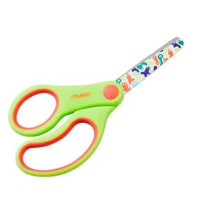 dahle 54671 kids tijeras infantiles para zurdos 13cm puntas redondeadas acero inoxidable mangos ergonomicos recubiertos de goma color verde