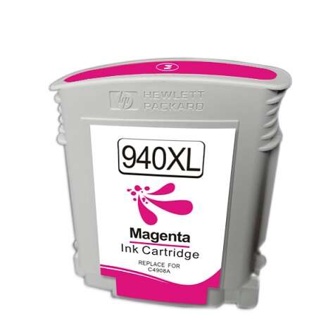 generico hp 940xl magenta cartucho de tinta reemplaza c4908ae