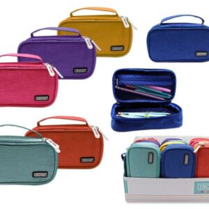 ingraf mediterraneo portatodo organizador multiples compartimentos diseño elegante material resistente cierre seguro colores surtidos