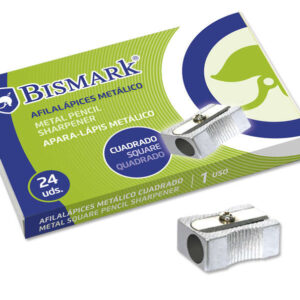 bismark afilalapiz metalico para lapices normales color acero