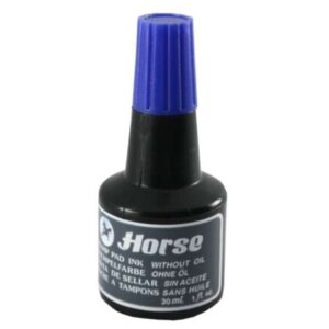 horse bote de tinta para tampon 30ml sin aceite color azul