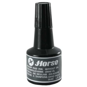 horse bote de tinta para tampon 30ml sin aceite color negro