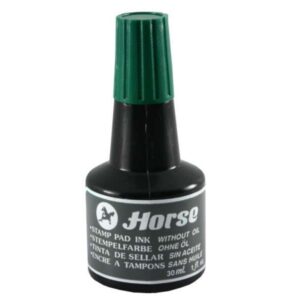 horse bote de tinta para tampon 30ml sin aceite color verde