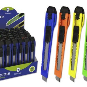 bismark cutter pequeño con cuchilla de acero sistema de bloqueo retractable e intercambiable colores surtidos