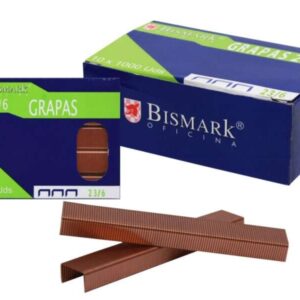 bismark caja de 1000 grapas cobreadas de alambre de alta calidad color cobre