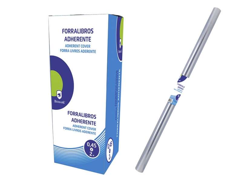 bismark forralibros adherente pvc 2mx45cm forro de plastico adherente transparente