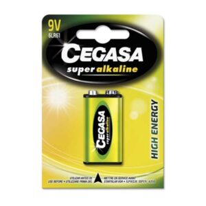 cegasa super alkaline pack de 1 pila 6lr61 9v alta tecnologia fiabilidad elevado rendimiento maximas prestaciones
