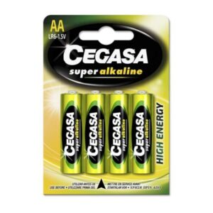 cegasa super alkaline pack de 4 pilas lr6 aa alto rendimiento fiabilidad tecnologia avanzada