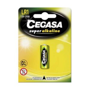 cegasa super alkaline lr1 pack de 1 pila lr1 1.5v alta tecnologia fiabilidad elevado rendimiento maximas prestaciones