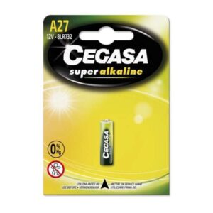 cegasa a27 pack de 1 pila alcalina a27 12v alta tecnologia fiabilidad elevado rendimiento maximas prestaciones