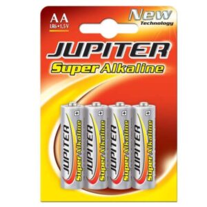 jupiter pack de 4 pilas alcalinas lr6 aa alta tecnologia fiabilidad elevado rendimiento maximas prestaciones