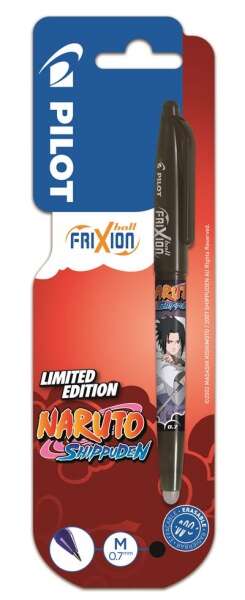 pilot frixion ball naruto shippuden boligrafo de gel borrable punta de bola 0.7mm trazo 0.4mm grip de agarre color negro