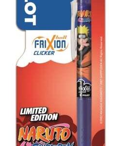 pilot frixion clicker naruto shippuden boligrafo de gel retractil borrable punta de bola 0.7mm trazo 0.4mm grip de agarre color azul
