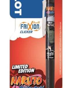 pilot frixion clicker naruto shippuden boligrafo de gel retractil borrable punta de bola 0.7mm trazo 0.4mm grip de agarre color negro