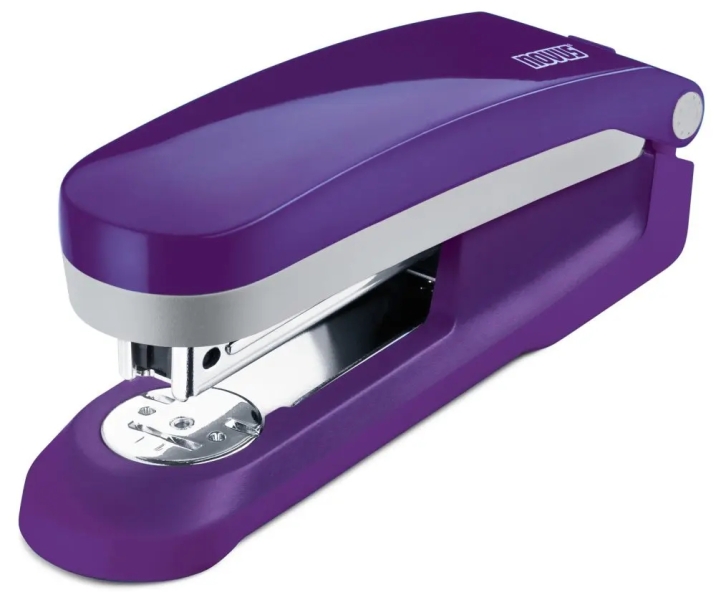 novus evolution e 25 fresh grapadora + caja de 200 grapas 24/6 hasta 25 hojas grapado cerrado, abierto y clavado color violeta