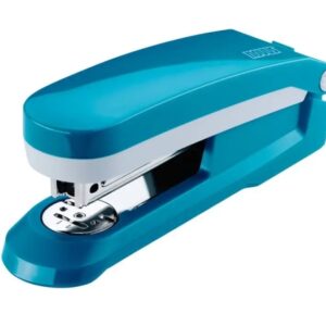 novus evolution e 25 fresh grapadora + caja de 200 grapas 24/6 hasta 25 hojas grapado cerrado, abierto y clavado color azul
