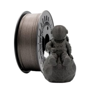 filamento 3d pla glitter diametro 1.75mm bobina 1kg color negro