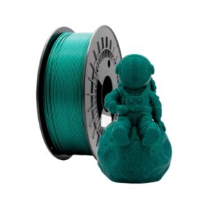filamento 3d pla glitter diametro 1.75mm bobina 1kg color verde