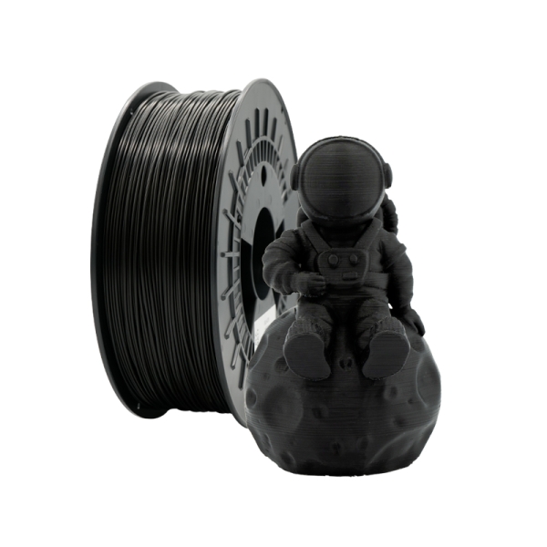 filamento 3d pla mate diametro 1.75mm bobina 1kg color negro