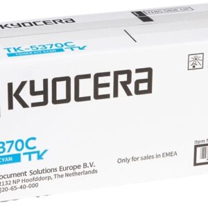 kyocera tk5370 cyan cartucho de toner original 1t02yjcnl0/tk5370c