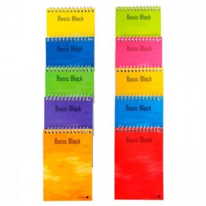 golden cuaderno espiral superior 12º (85x125mm) 80 hojas 60gr cuadricula tapa plastificada margen remarcado colores surtidos
