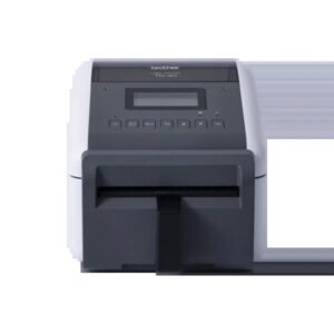 brother td 4550dnwbfc impresora termica de etiquetas wifi, bluetooth, usb, lan resolucion 300ppp admite rollos continuos linerless color blanco/gris